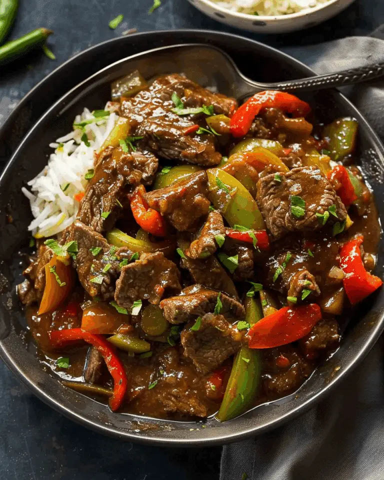 Slow Cooker Pepper Steak Recipe