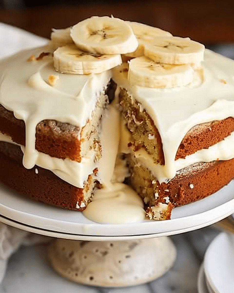 Banana Cake with Cream Cheese Frosting