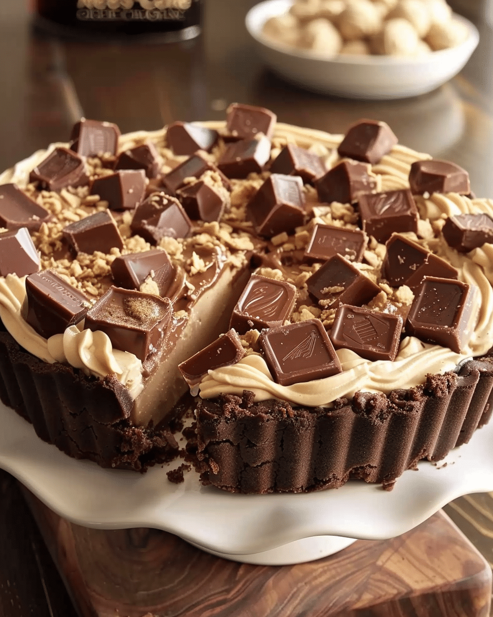 Giant Reese’s Peanut Butter Cup Pie