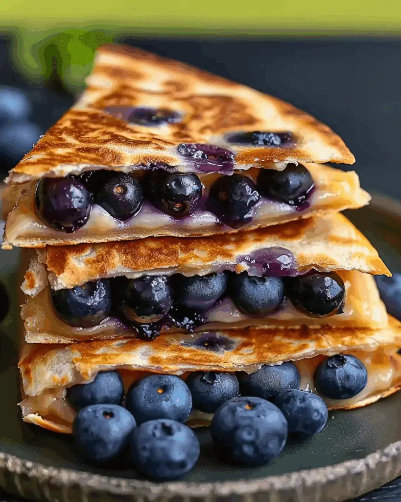 Blueberry Breakfast Quesadilla