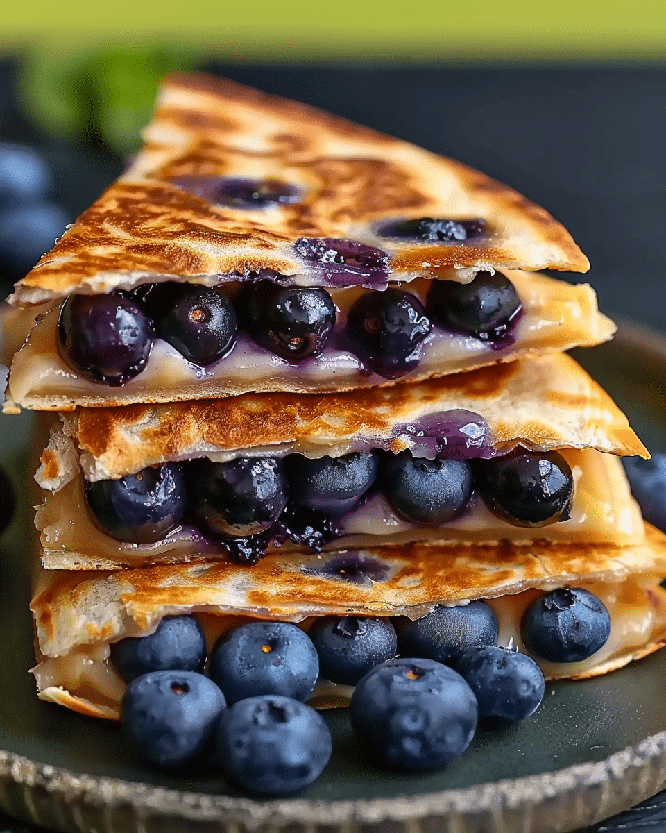 Blueberry Breakfast Quesadilla