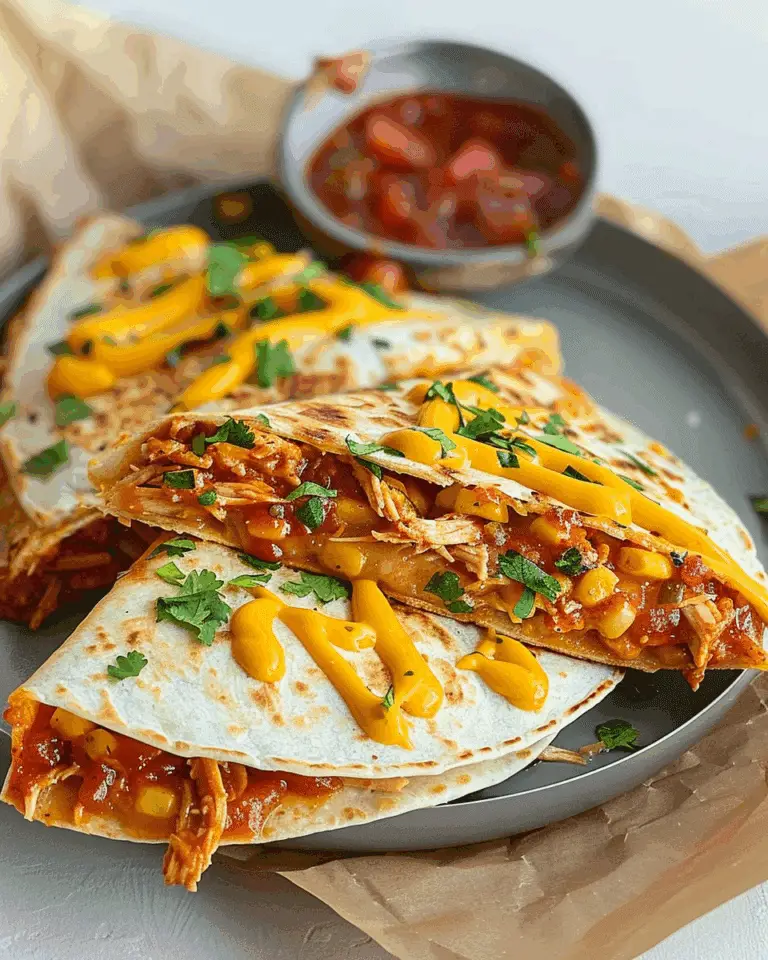Cheesy BBQ Chicken Quesadillas