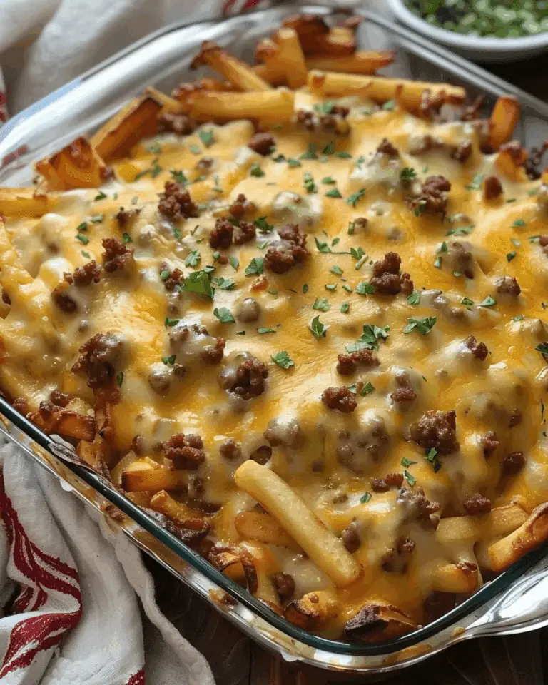 Cheeseburger French Fry Bake