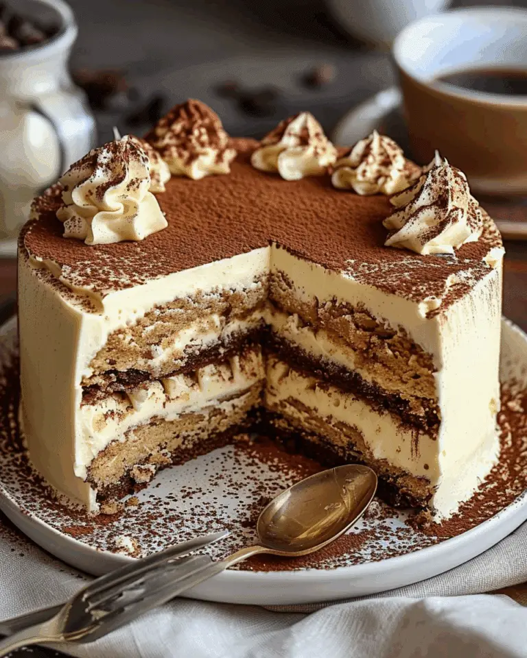 Tiramisu Cake – A Dreamy Layered Delight
