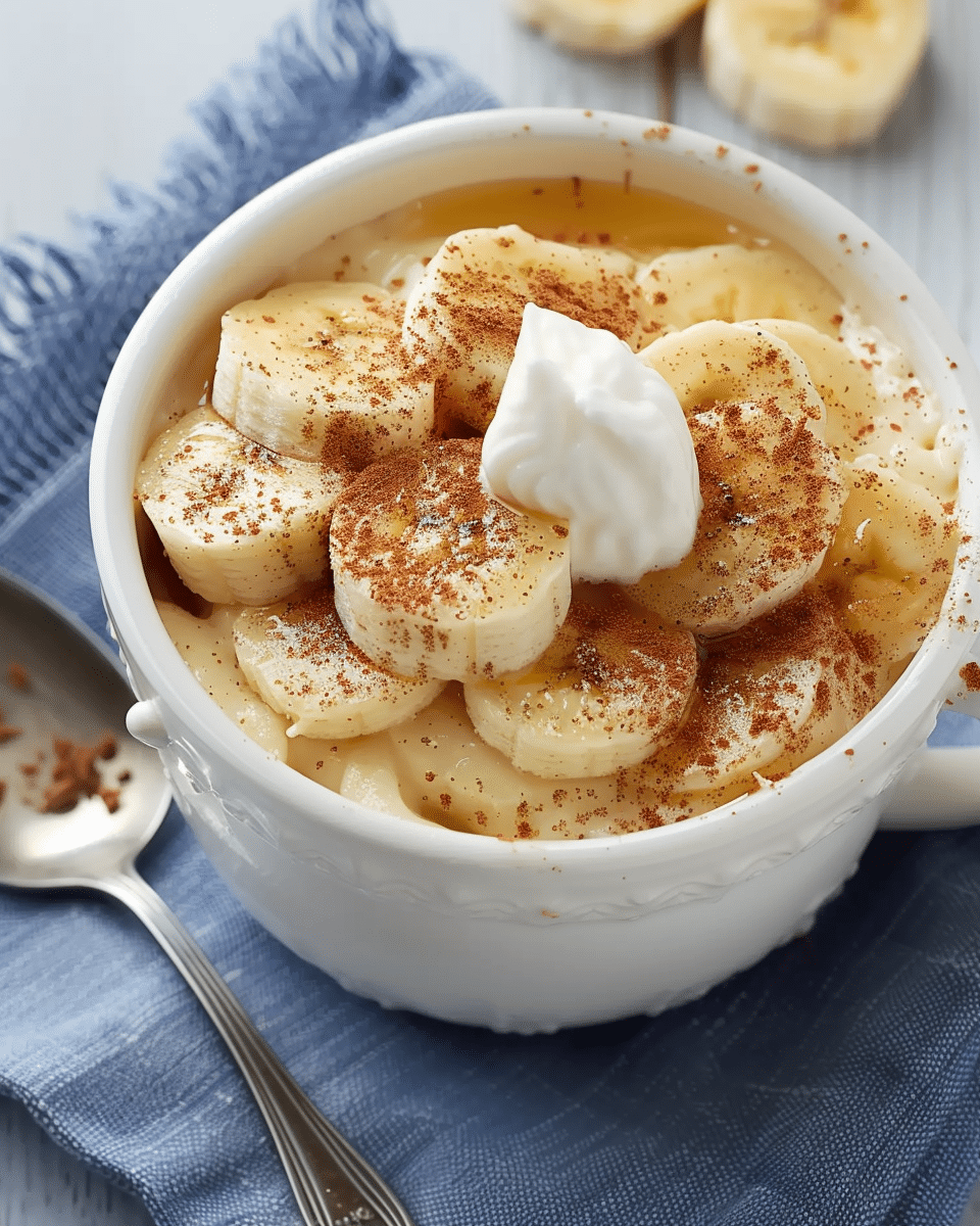 Easy Banana Microwave Dessert