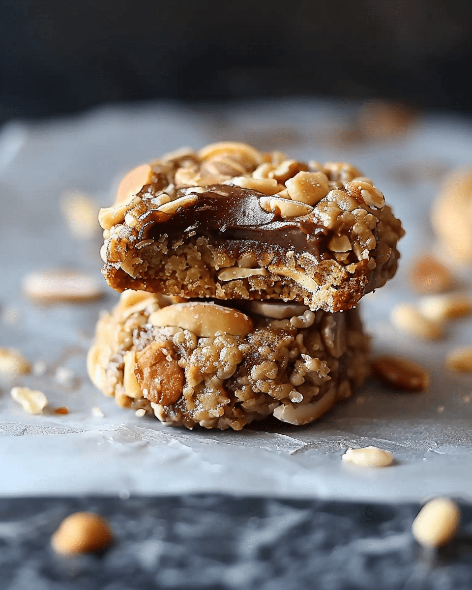 No-Bake Post-Workout Snickers Cookie