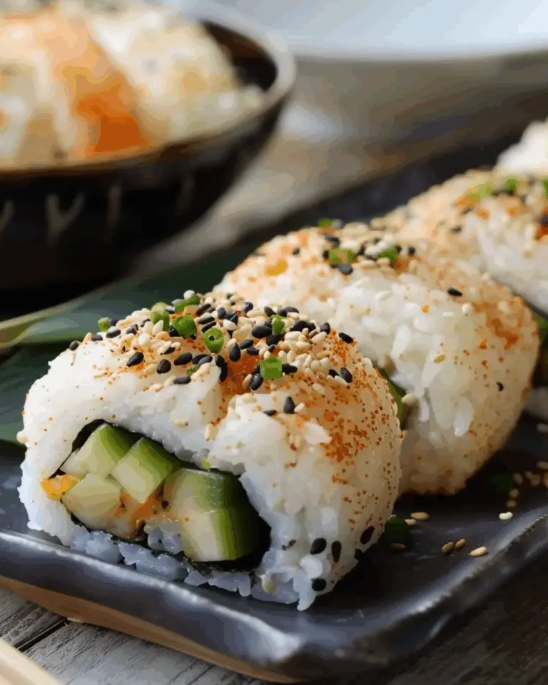 Spicy Tuna Yaki Onigiri (Grilled Rice Balls)