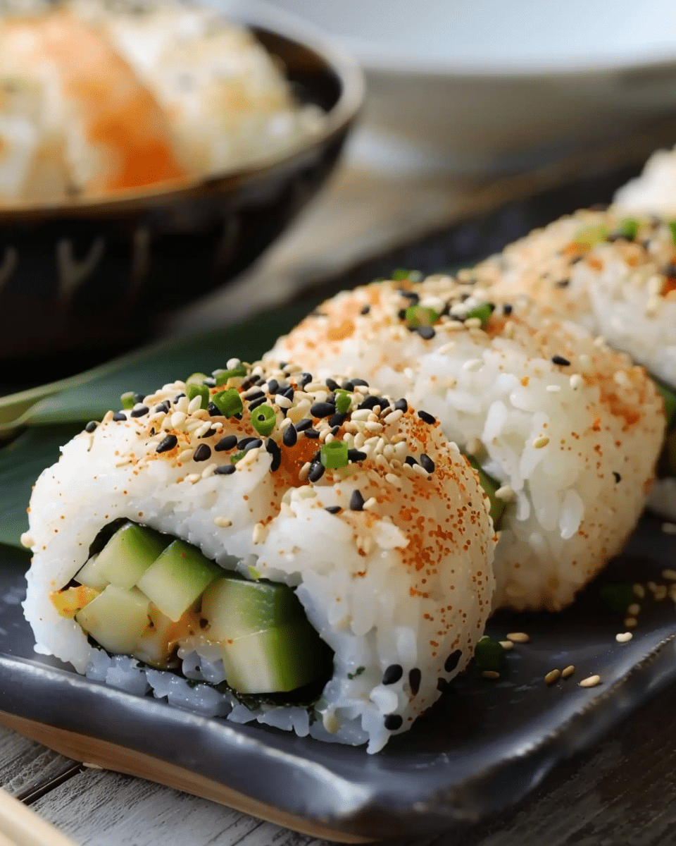 Spicy Tuna Yaki Onigiri (Grilled Rice Balls)
