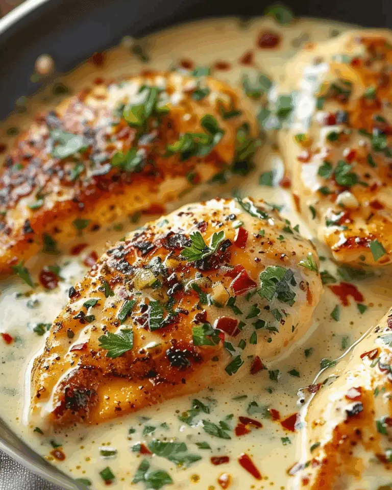 Chicken Fillet in Spicy, Creamy Garlic-Parmesan Sauce: A Comfort Classic I Crave Again