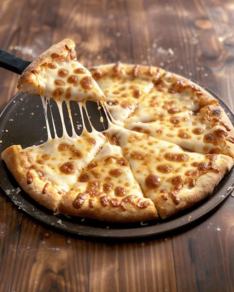 High Protein Cheesy Garlic Pizza