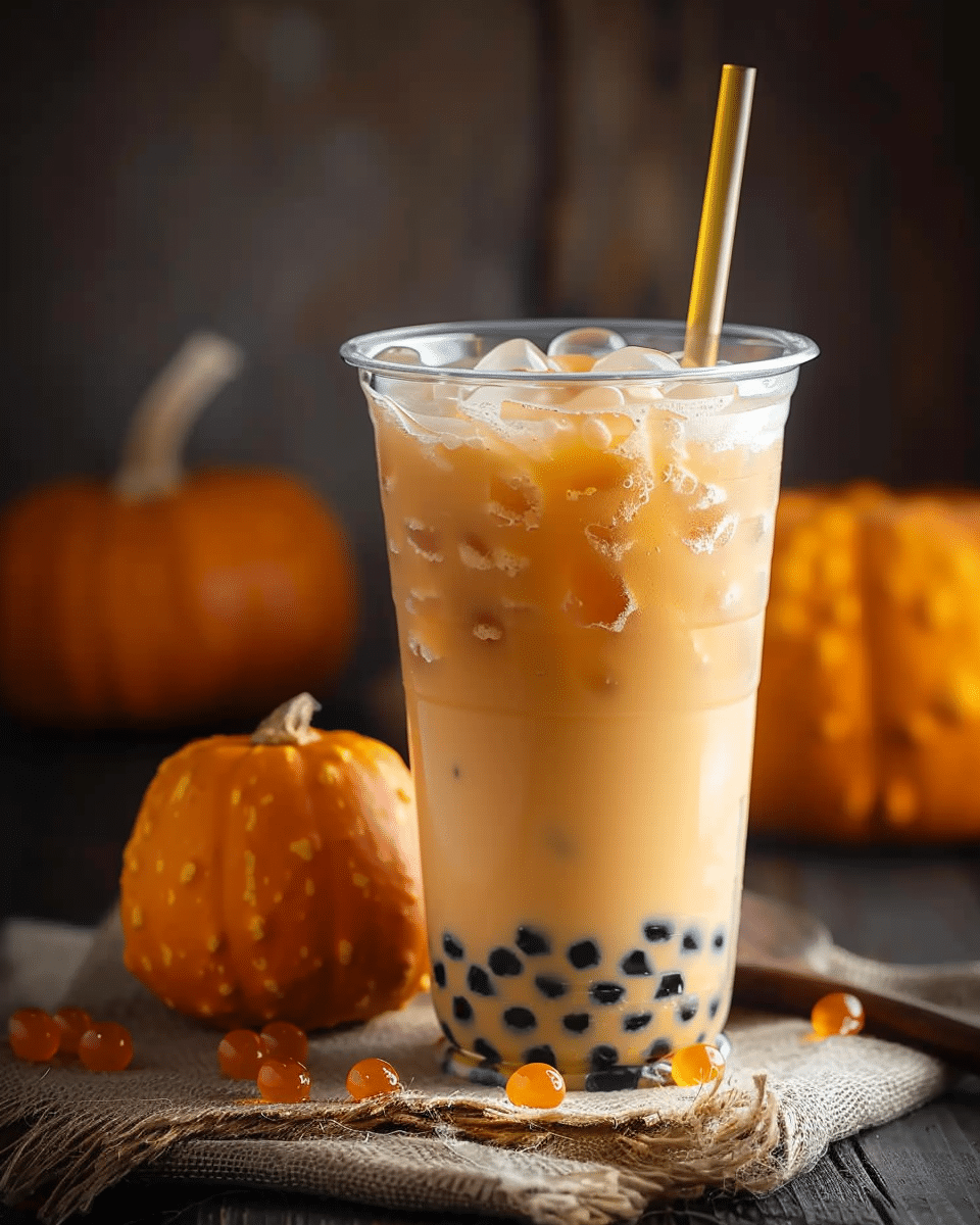 Pumpkin Bubble Tea