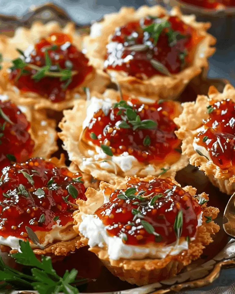 Quick Pepper Jelly Cream Cheese Appetizer Dip and Bites