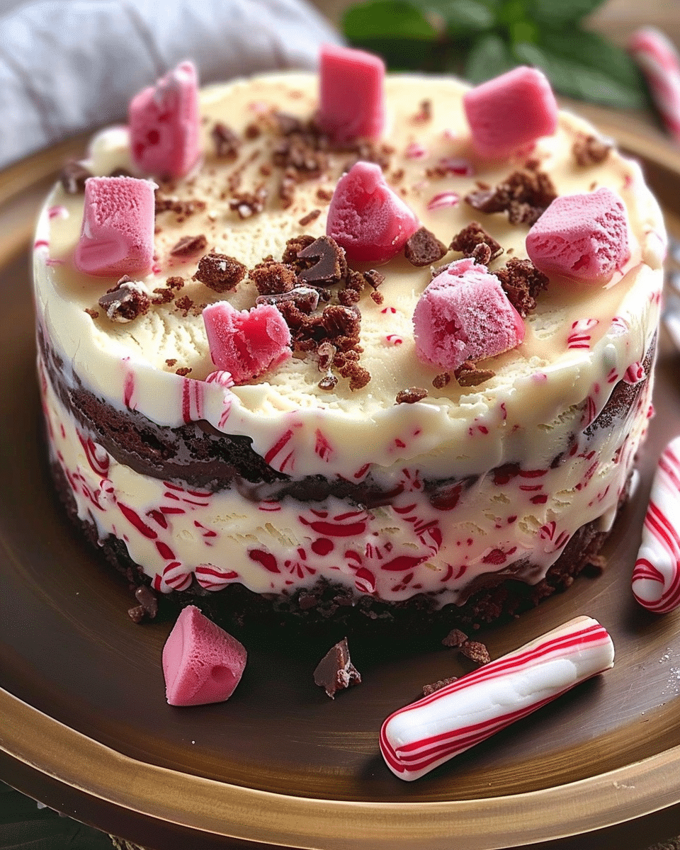 Peppermint Ice Cream Cake