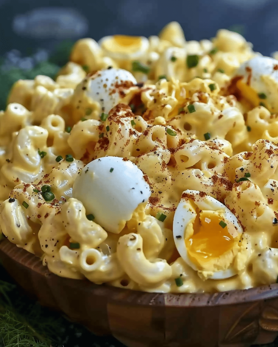 Deviled Egg Macaroni Salad