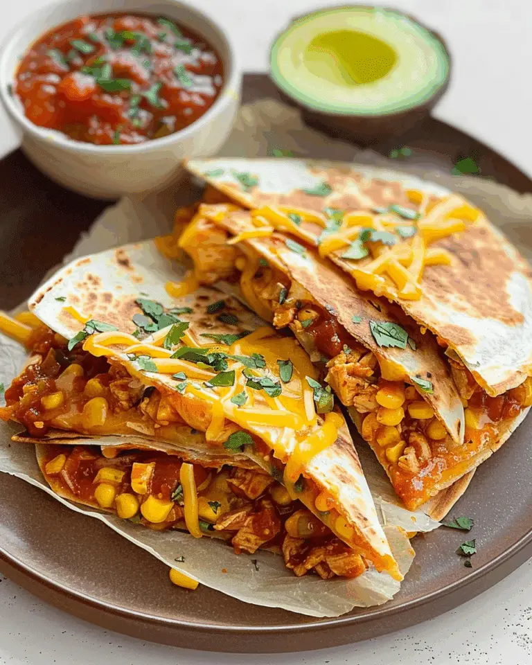 Cheesy BBQ Chicken Quesadillas