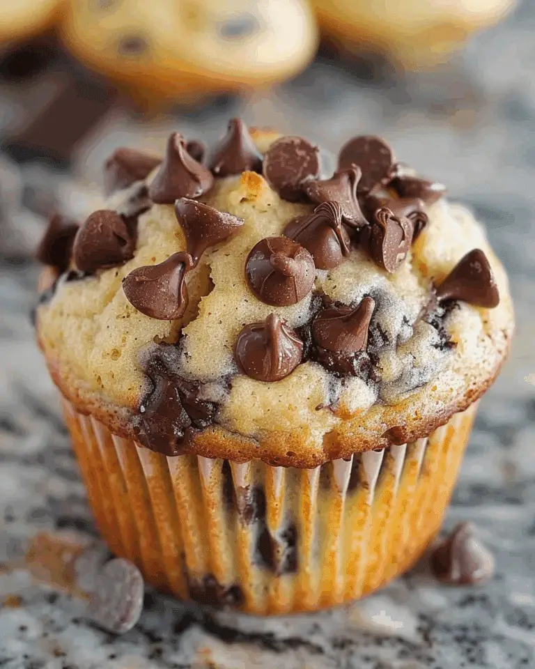 Amazing Chocolate Chip Muffins