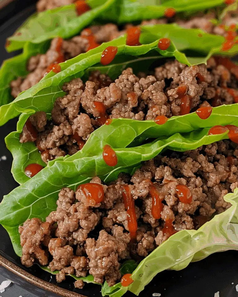 Asian-Style Ground Beef Lettuce Wraps