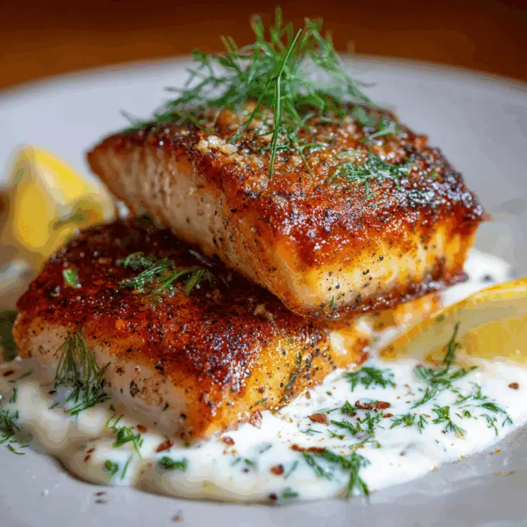 Baked Fish With Lemon Cream Sauce