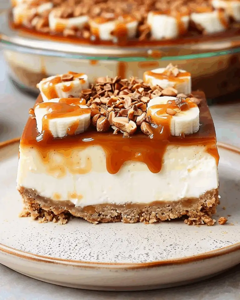 Banana Caramel Peanut Cheesecake