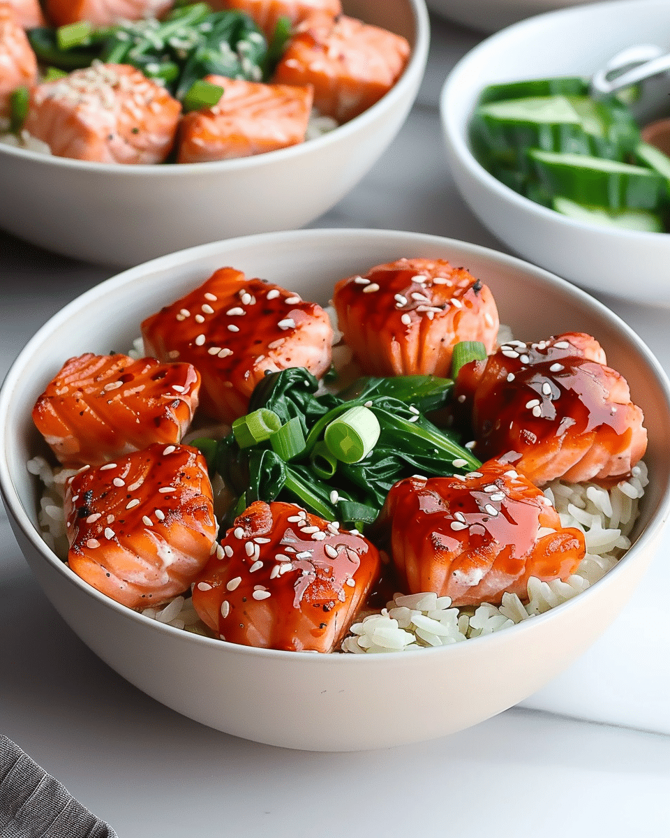 Bang Bang Salmon Bites Bowls