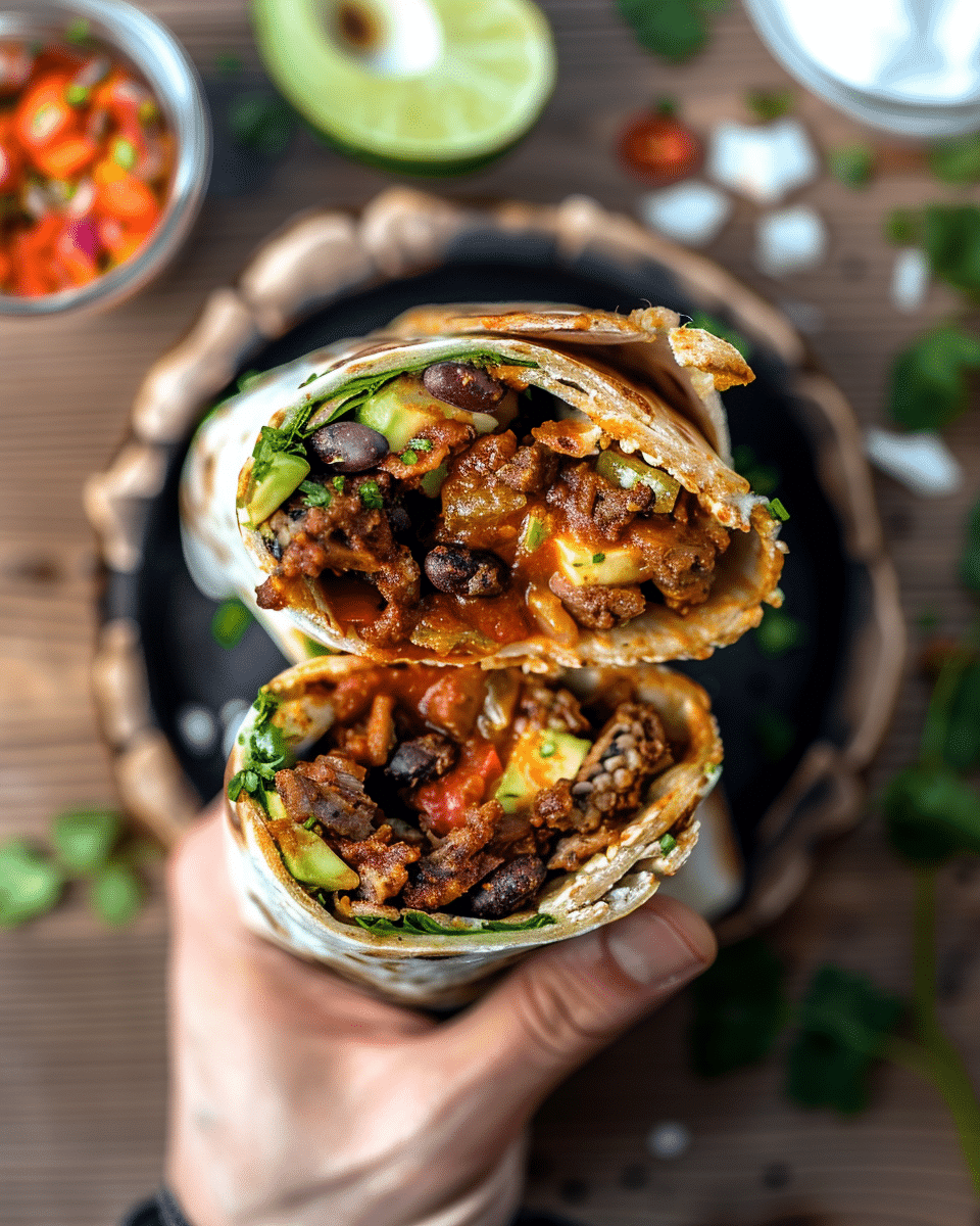 Black Bean & Avocado Wraps