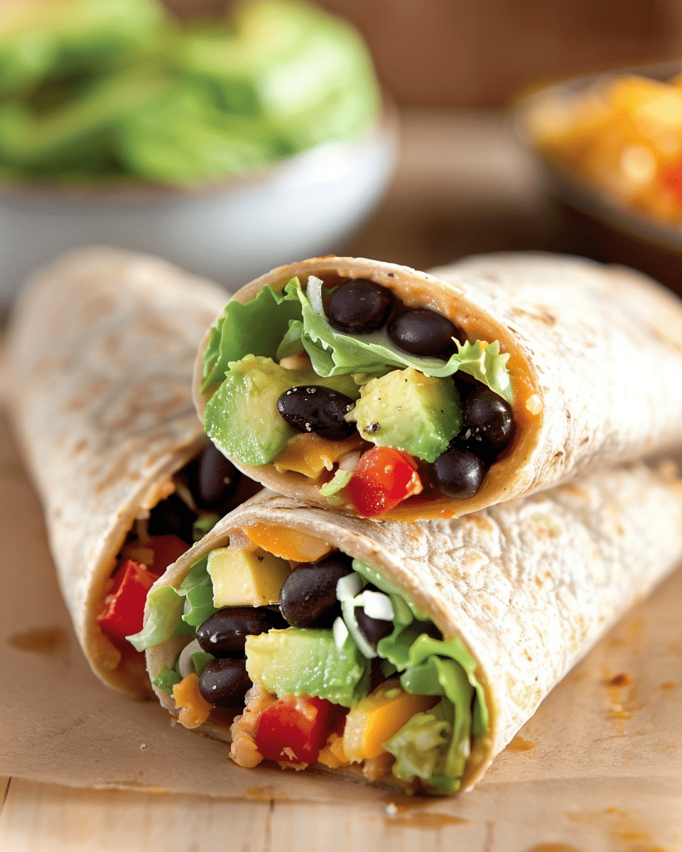 Black Bean & Avocado Wraps