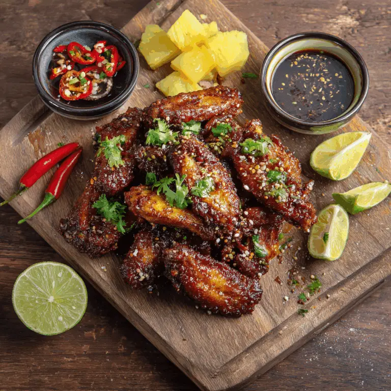 Brown Sugar Pineapple Wings Chicken