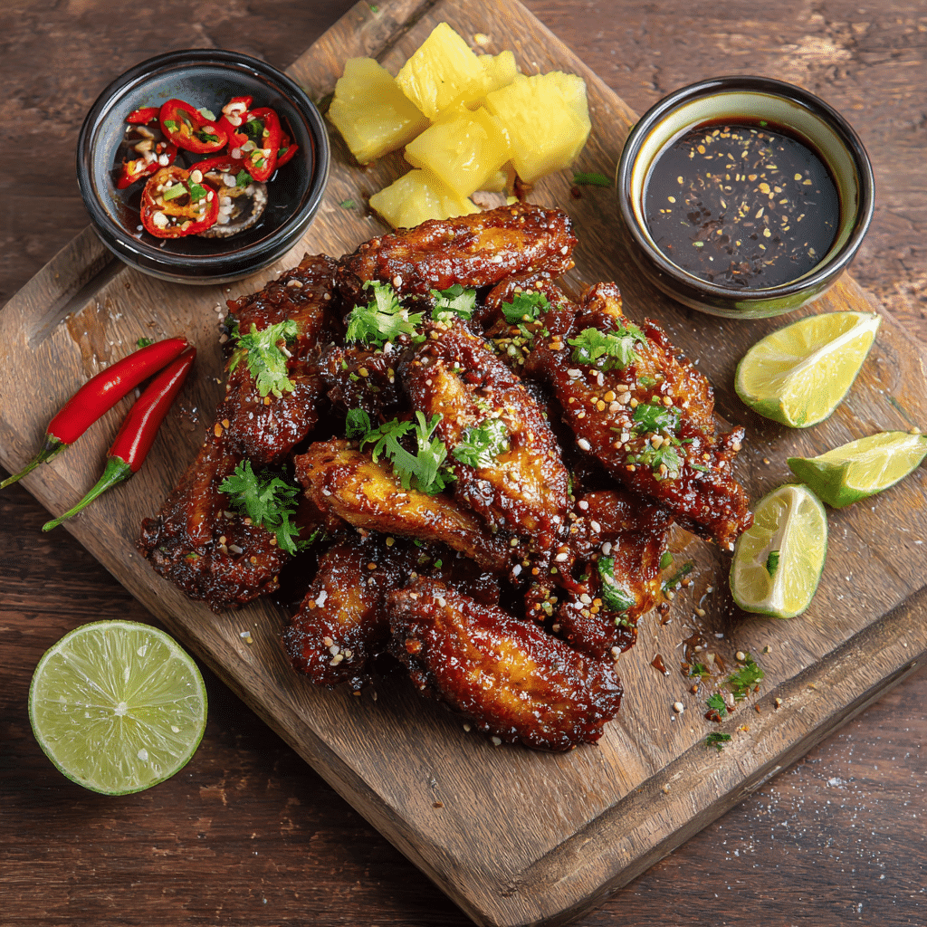 Brown Sugar Pineapple Wings Chicken