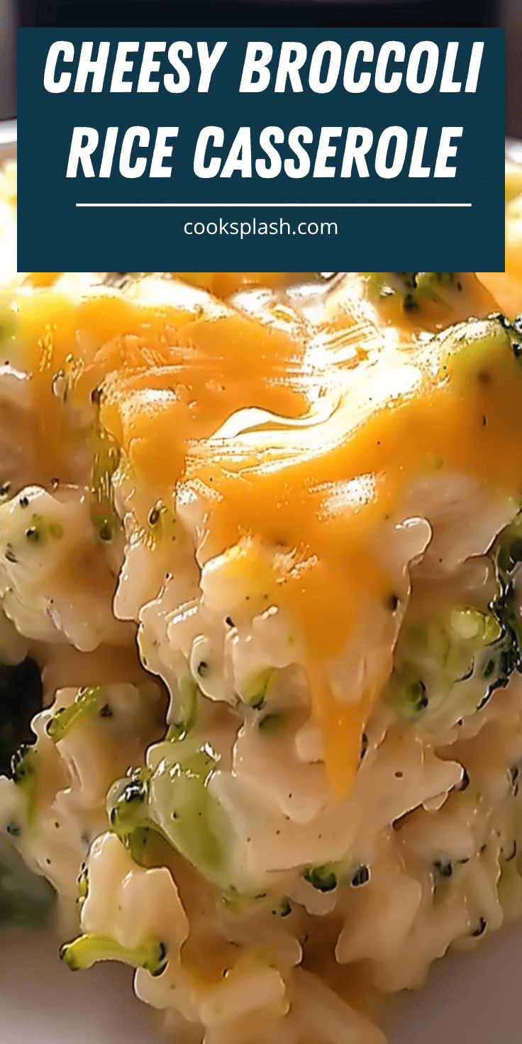 Cheesy Broccoli Rice Casserole Cook Splash