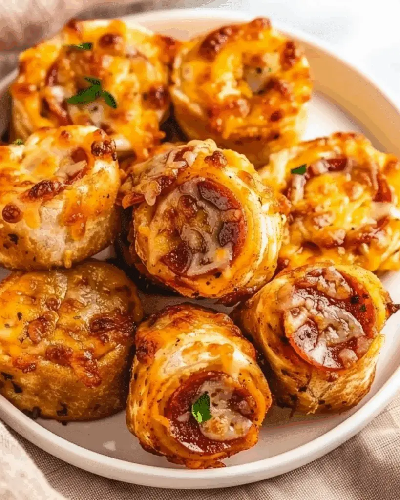 Cheesy Pepperoni Pizza Roll-Ups