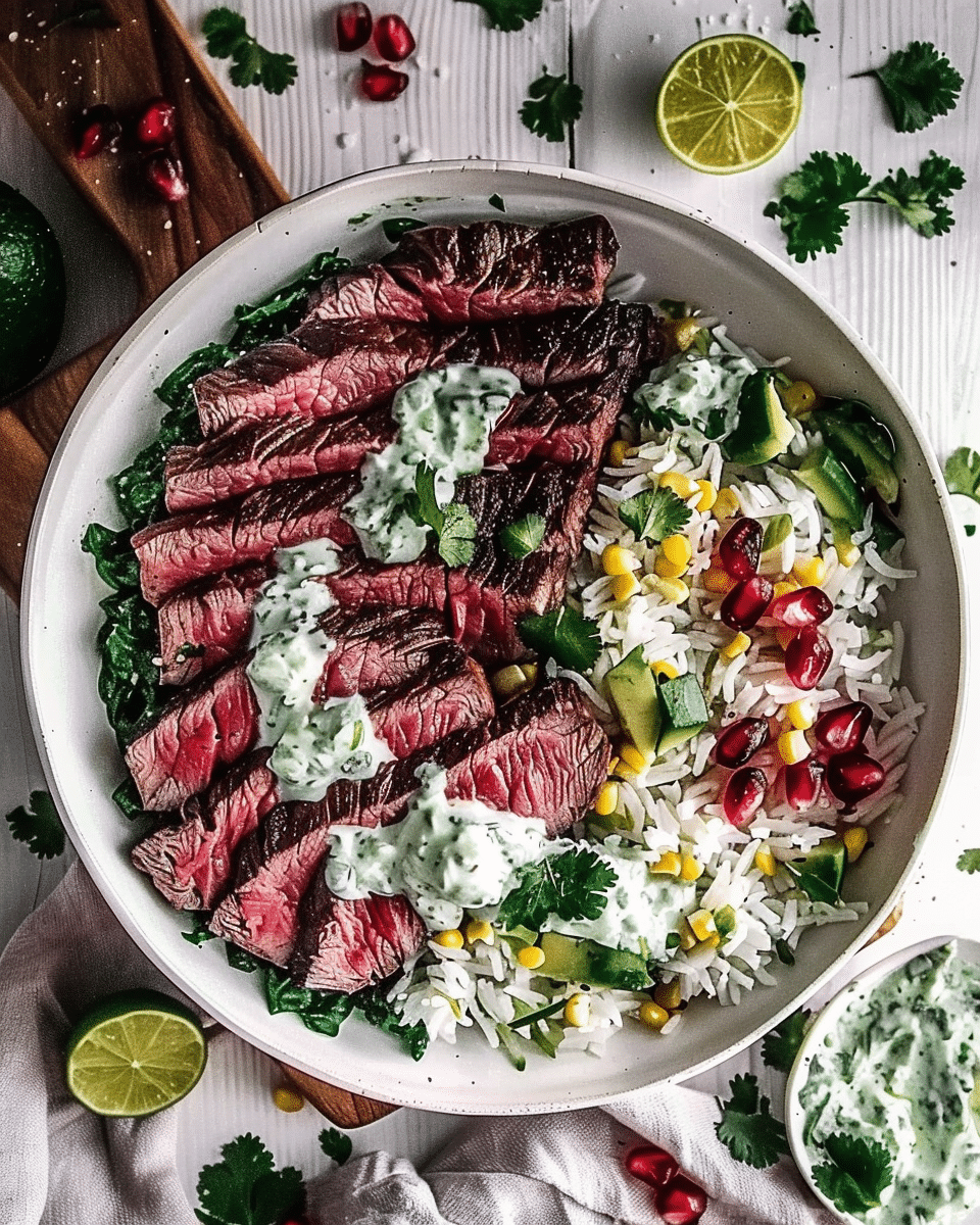 Cilantro Lime Steak Bowls