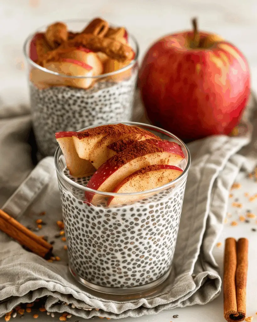 Cinnamon Apple Pie Chia Pudding