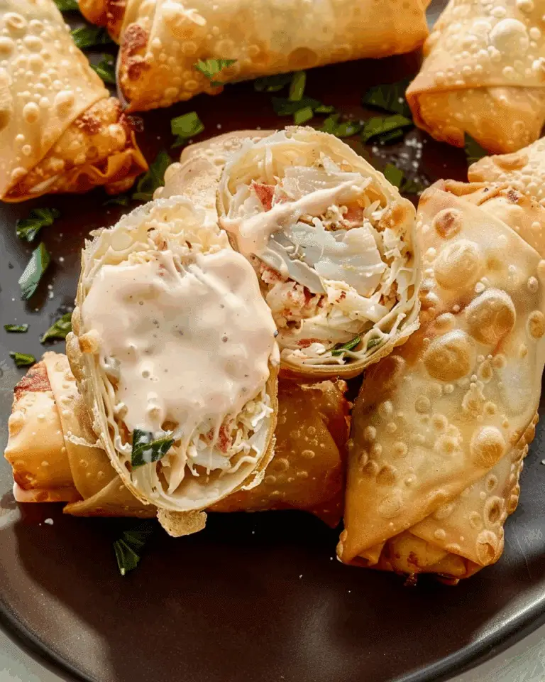 Crab Cake Egg Rolls