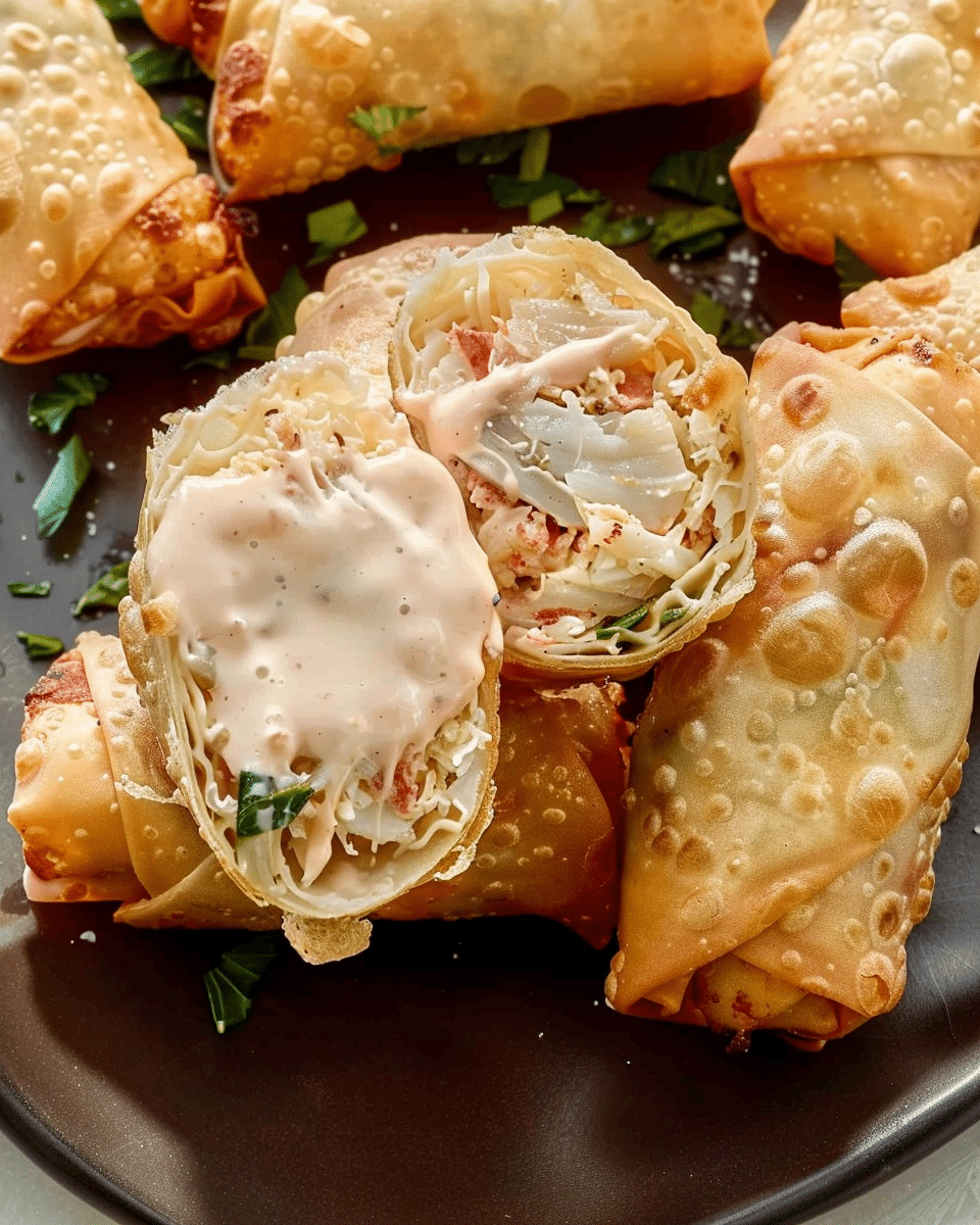 Crab Cake Egg Rolls