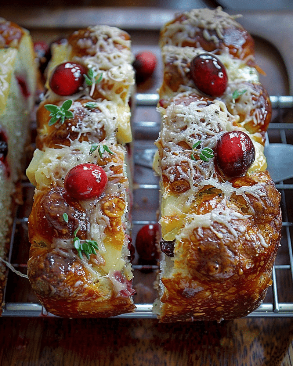 Cranberry Brie Volcano Bread