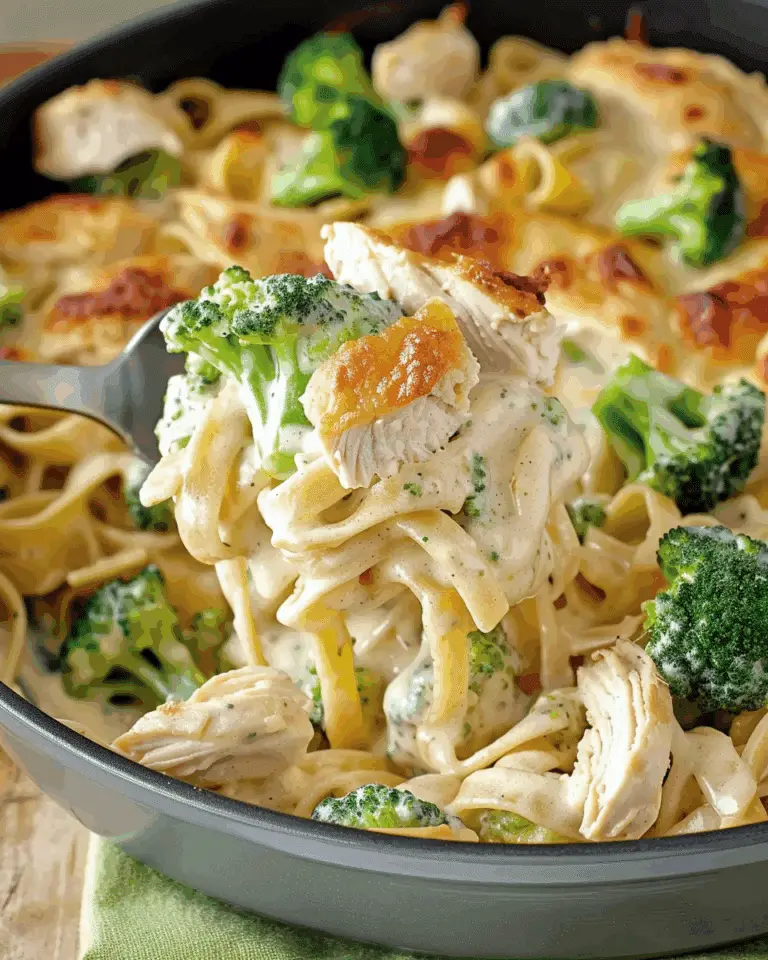 Creamy Chicken Broccoli Alfredo Pasta
