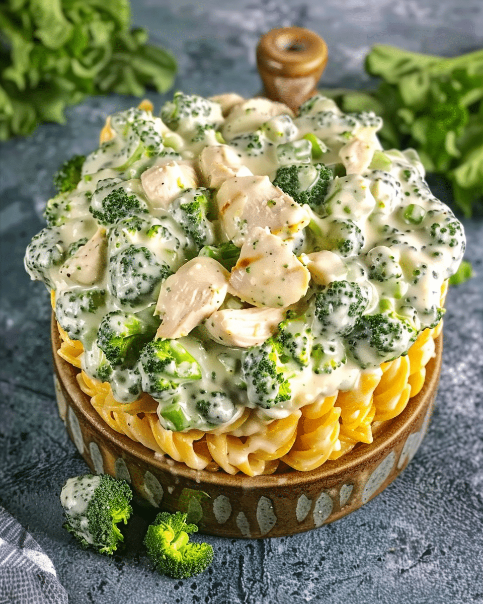 Creamy Chicken Broccoli Alfredo Pasta
