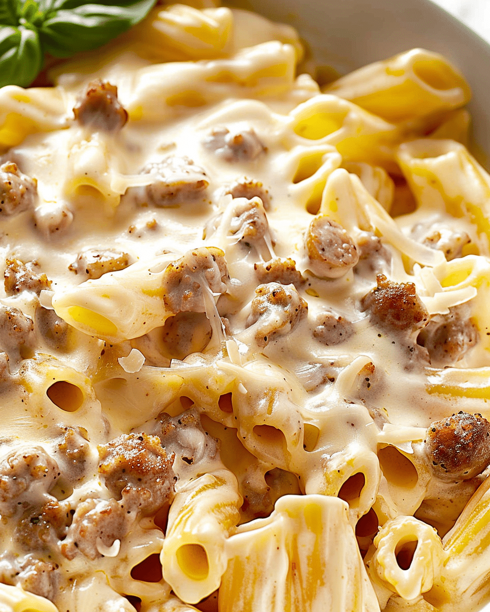 Creamy Sausage Rigatoni Pasta Recipe