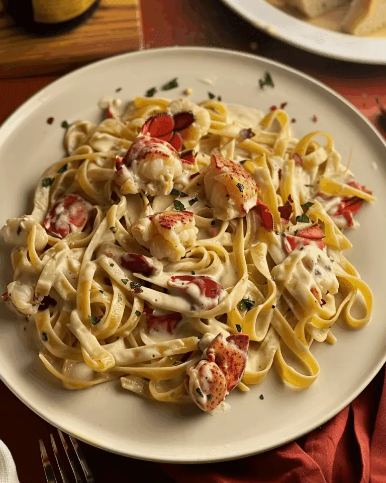 Creamy Tuscan Lobster Pasta