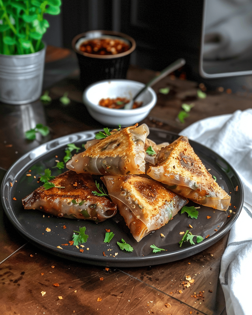 Crispy Rice Paper Dumplings