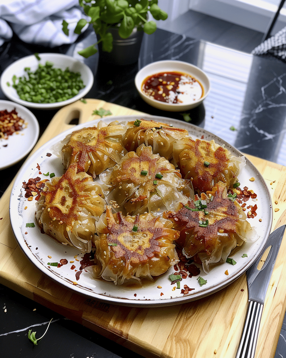 Crispy Rice Paper Dumplings