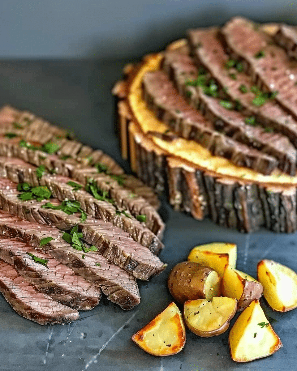Crockpot Loaded Steak and Potato Bake