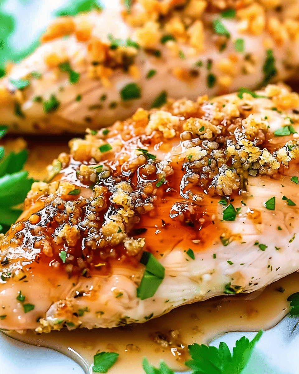 Double Crunch Honey Garlic Chicken Breasts
