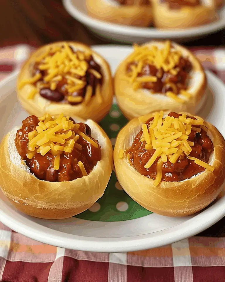Mini Chili Football Bread Bowls: A Game Day Classic