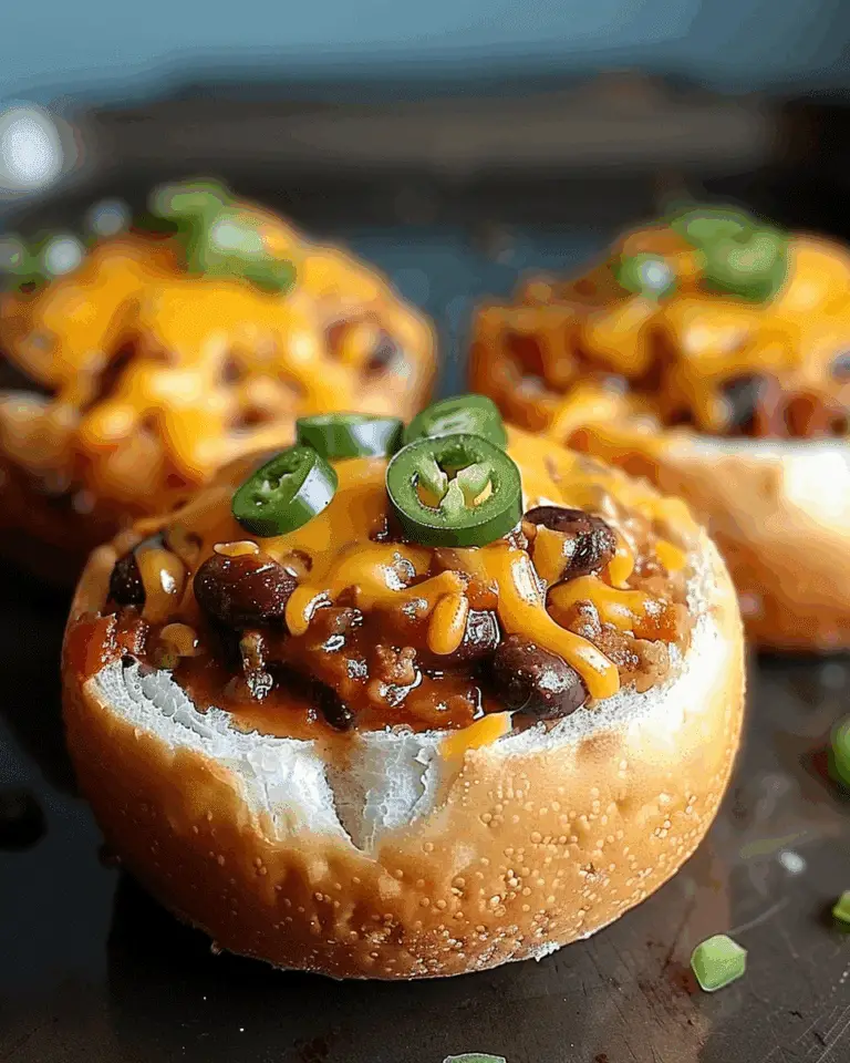 Mini Chili Football Bread Bowls: A Game Day Classic