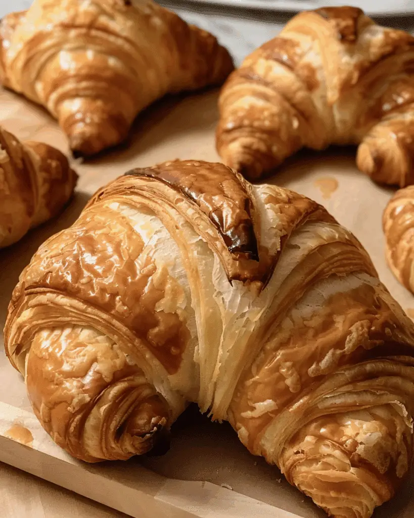 Flaky Homemade French Croissants