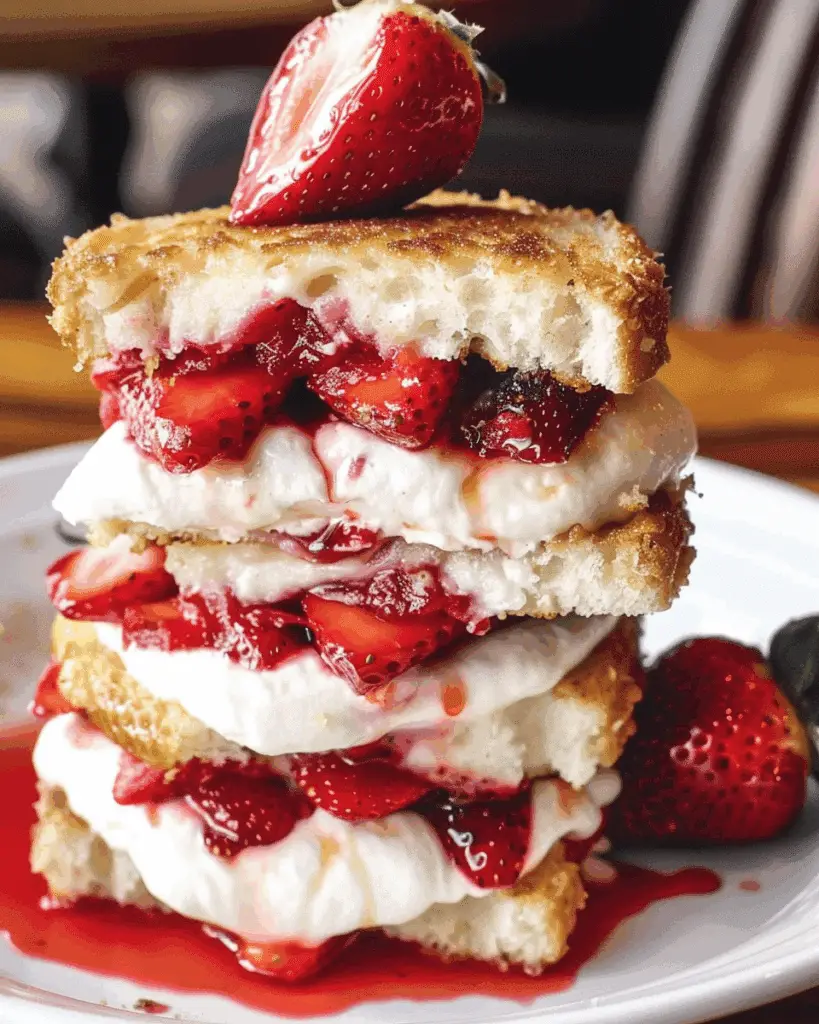Fried Strawberry Cheesecake Sandwiches