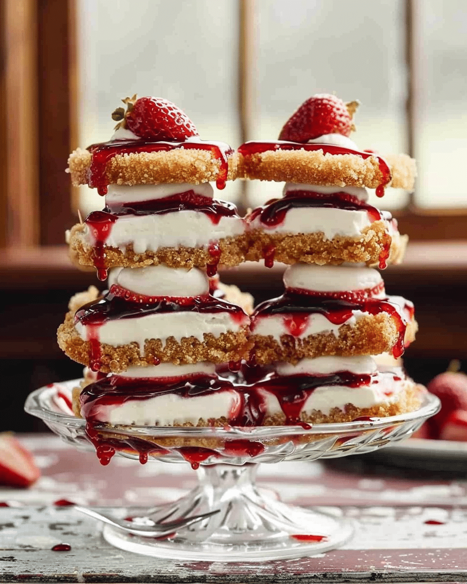 Fried Strawberry Cheesecake Sandwiches