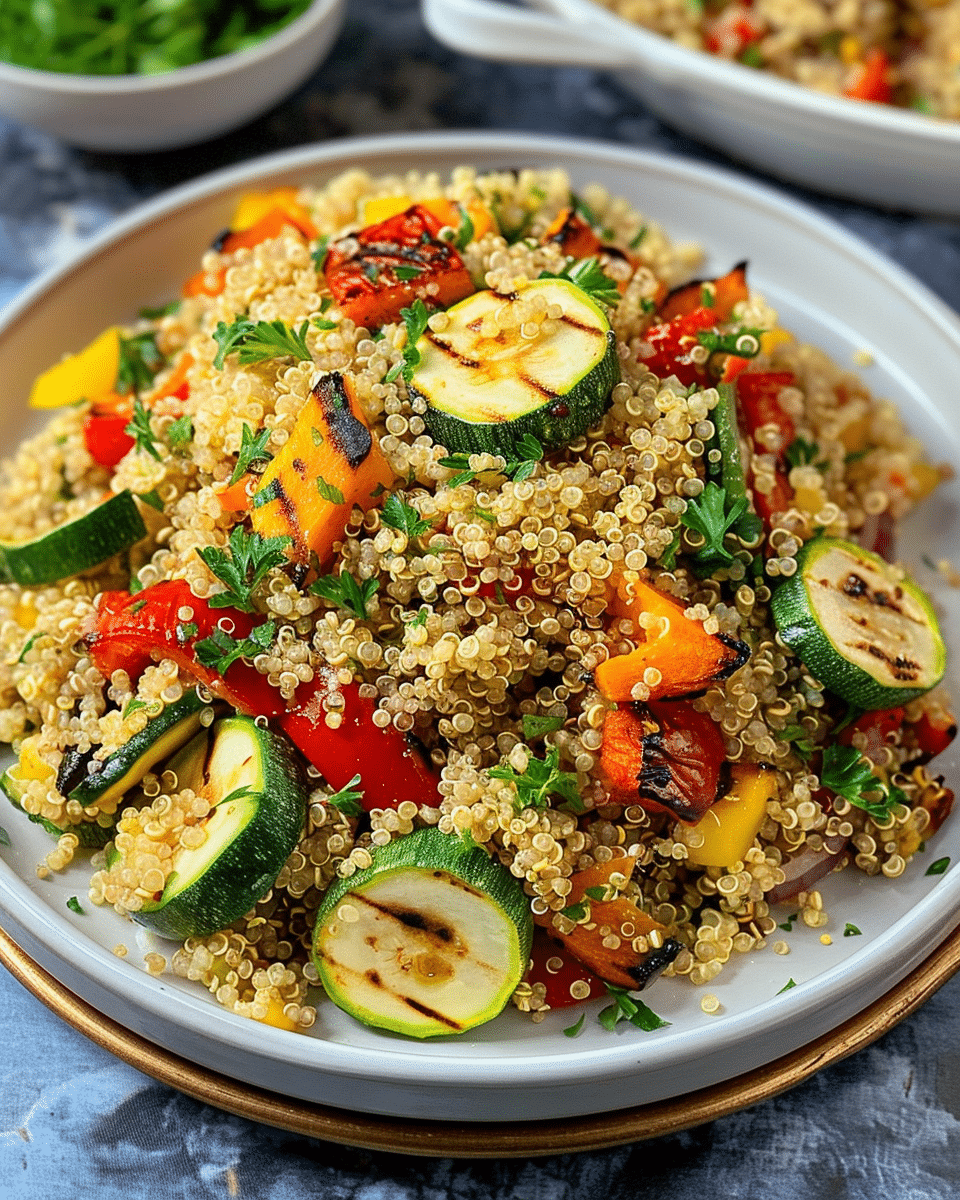 Grilled Veggie Quinoa Salad Recipe