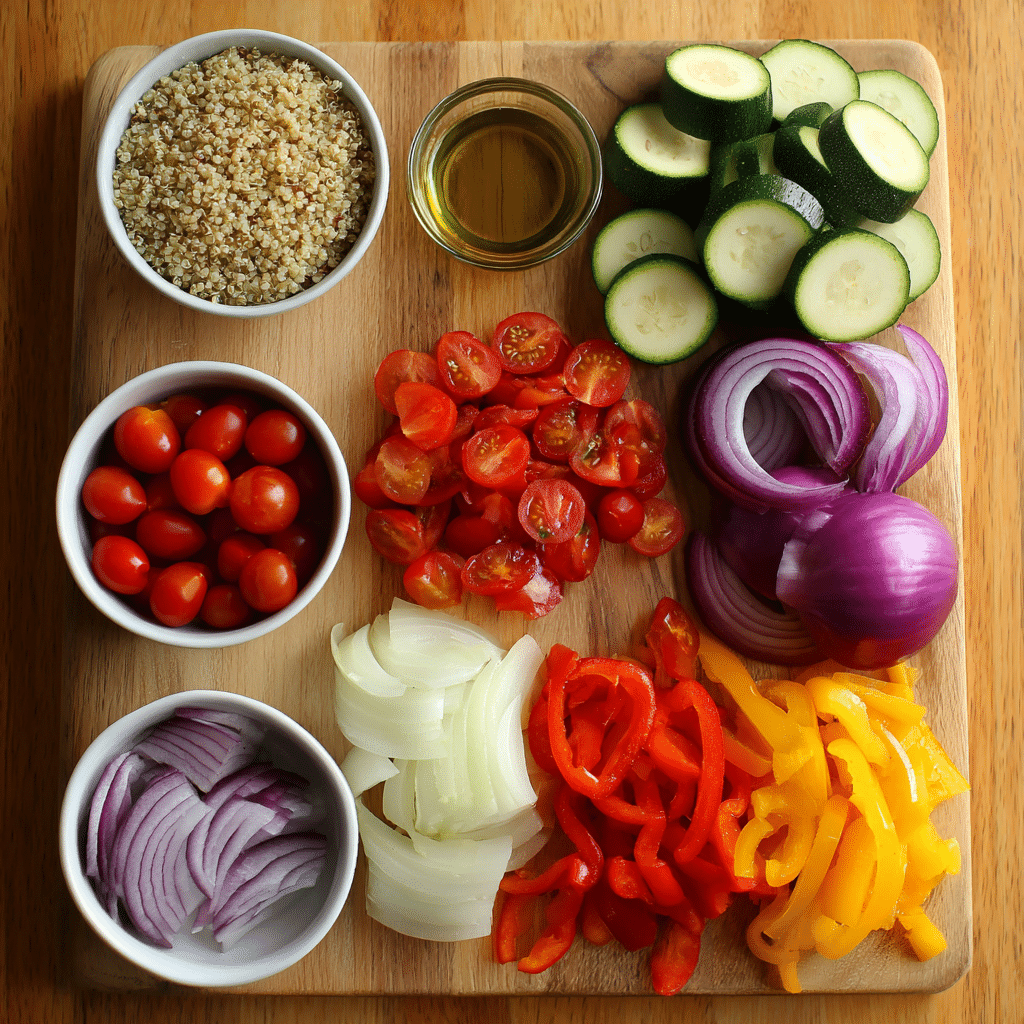 Grilled Veggie Quinoa Salad Recipe